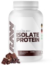 RAW Whey Isolate Protein Powder, mørk chokolade - 100% Grass- Fed Sport Nutrition Whey Protein Powder for Muscle Growth & Recovery - Low- Fat, Lav Carb, naturligt aromatiseret og sødet - 25 Serveringer