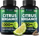 (2 PACK) Citrus Bergamot Extract 1000mg - Citrus Bergamot Supplement for Circulatory Health, Immunity, and Graceful Aging - 2x the potency of Citrus Bergamot 500mg - 240 Vegan Citrus Bergamot Capsules