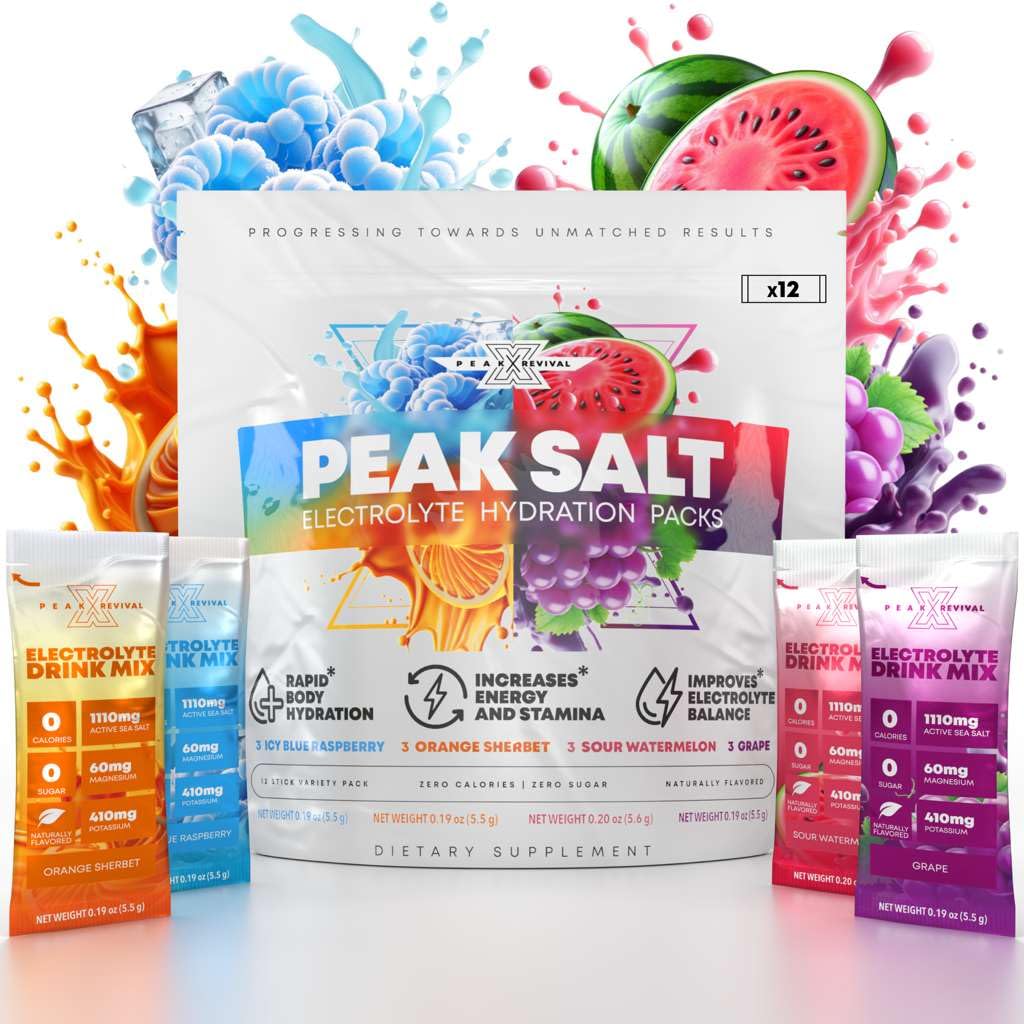 Elektrolyter Powder Packets - Salt Electrolyte Drink Mix for Rapid Hydration - Non-GMO, Vegan Friendly, Gluten Free & Sugar Free Electrolytes Powder - Variety Pack (12 Packets)