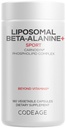 Kodeage Liposomal Beta- Alanine Supplement - CarnoSyn Beta- Alanine - 2 - Måned Supply - Liposomal Levering - Pre Workout, Post Workout og Sport Supplementering - Non-GMO - 180 Kapsler
