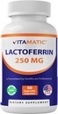 Vitamatisk lactoferrin 250 mg - 60 vegetabilske kapsler fremmer sund immunfunktion *