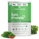 Sprud Living Epic Protein, Plant Based Protein & Superfoods Powder, Green Kingdom, 124; 20 Bedste Organic Protein Powder, Grønne, Vegan, Non Dairy, Non-GMO, Gluten Free, Low Sugar (2 Pund, 24 Servere)