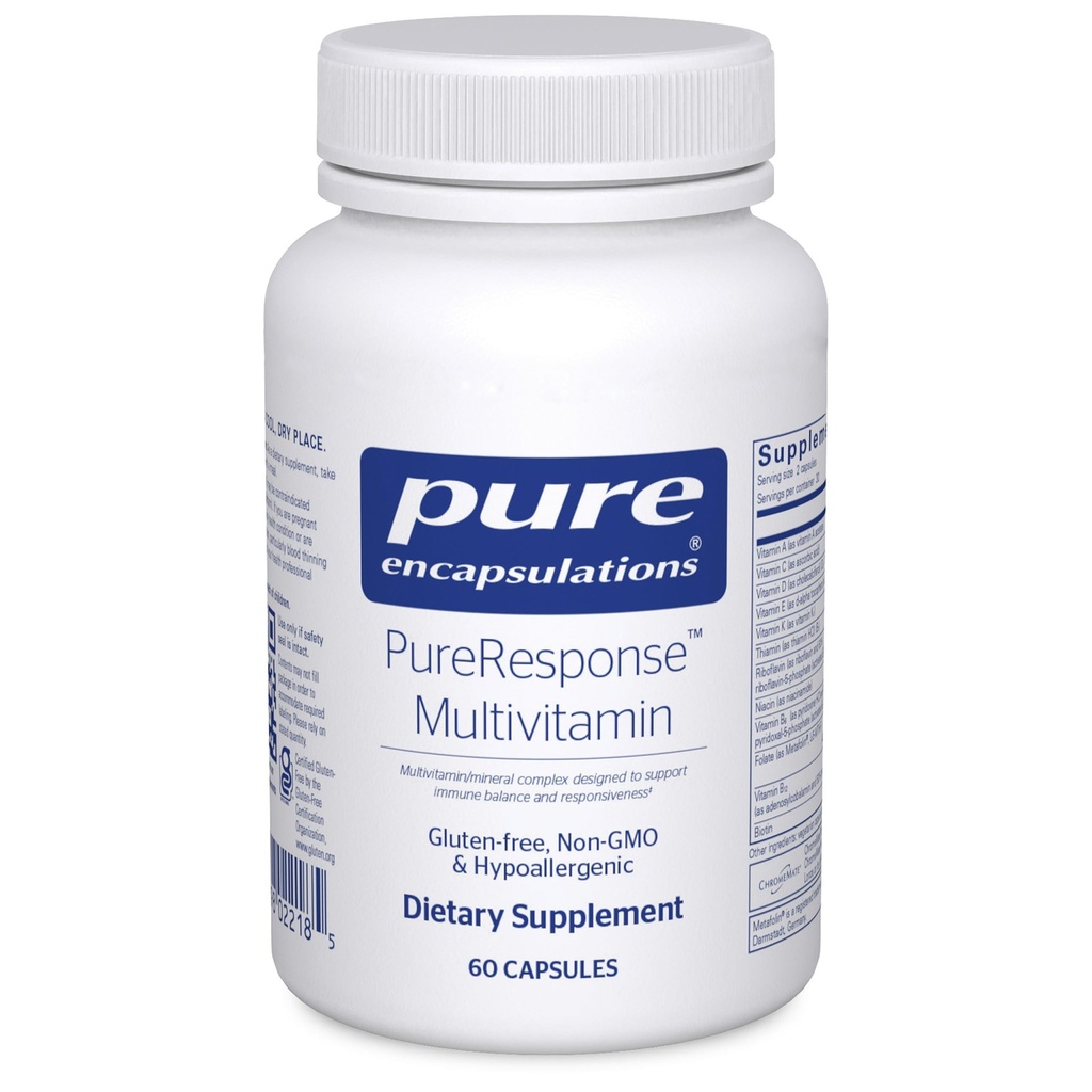 Pure indkapsninger PureResponse Multivitamin124; Support for immunbalance og Responsitivitet