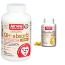 Jarrow Formulas QH- Absorb 100 mg Max Absorption - CoQ10 Ubiquinol & D3- vitamin 62,5 mcg (2. 500 IE) - 100 Servere (Softgels)
