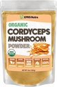 XPRS Nutra Organic Cordyceps Mushroom Powder - Premium Cordyceps Svampe - Real Mushrooms Cordyceps Powder supplement til energi og immunforsvar - Vegan- Friendly Mushroom Cordyceps (8 oz)
