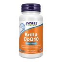 Now Foods Supplements, Krill & CoQ10, Phospholipid- Bound Omega-3, Heart Support *, 60 Softels