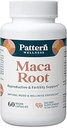 Mønster Wellness Maca Root til mænd og kvinder - 10.000mg - Natural Mood & Wellness Enhancer - Unique Optimum Blend for Fertilitet, Reproductive & Whole Body Health - 60 Veganske kapsler