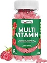 Multivitamin Gummies for voksne, Daglig Gummy Vitamin for kvinder & mænd, immunforsvar Multivitamin Supplement, Ault Multi VIT Vitamin med vitaminer A, C, D, E, B- 6, B- 12, Zink - 60 Gummies