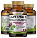VITAMIAN lever rengøring Detox Kosttilskud med mælk Thistle-Fennel- Alfalfa- vitamin B- Artiskoke- Dandelion rodstøtte Mænd & kvinder 120 Caps Detox rense & boost immunforsvar