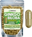 XPRS Nutra Ginkgo Biloba Kapsler - Gingko Biloba indkapslet Kognition - Vegan Friendly Ginkoba Biloba - Immunity Boosting Ginkgo Biloba Kapsler - 180 Count