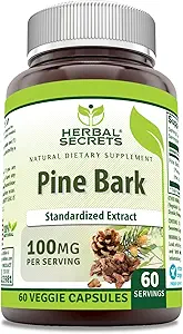 Herbal Secrets Pine Bark Extract Supplement Supplement 124; 100 Mg Per Serving
