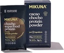 Mikuna Chocho Superfood Protein, Plant- baseret protein pulver, Rejsepakker - Vegan, Gluten Free, 3g Net Carbs eller mindre, og Bioavailable, Ikke-Isolere (8 Servere, Cacao)