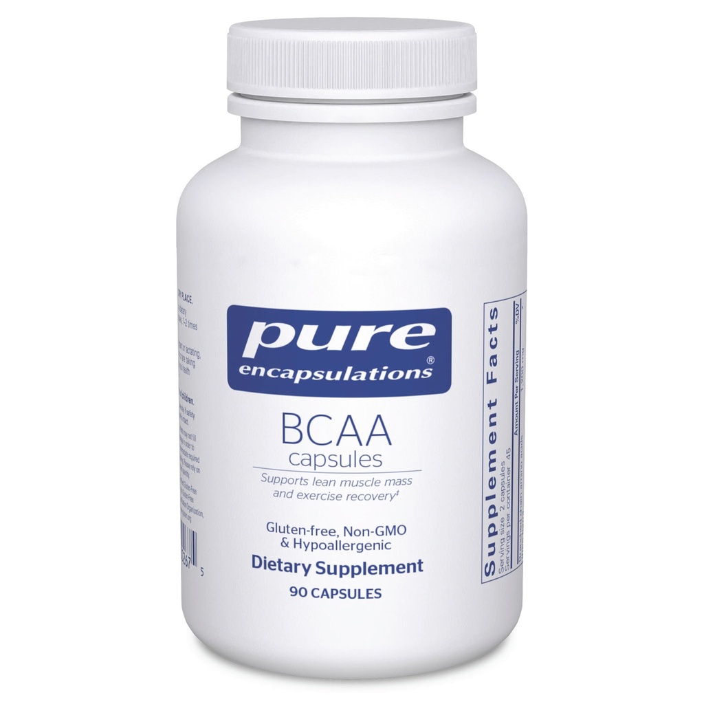 Pure indkapslinger BCAA kapsler; Hypoallergen supplement til støtte muskel funktion under træning *