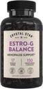 Crystal Star Estro G Balance Supplement (150 kapsler) - Herbal Menopause Support med Black Cohosh, Rehmannia, Damiana & Lakrids - Vegetar & Non- GMO