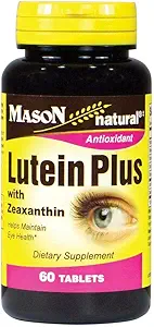 Mason Natural Lutein Plus med Zeaxanthin til Eye Health Tablets, 60 Greve