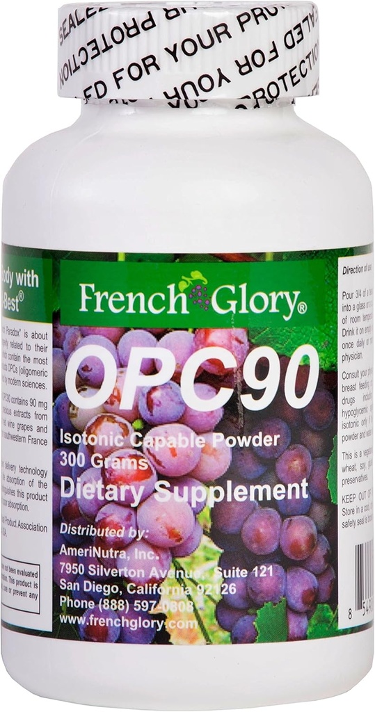 French Glory OPC90: Isotonic OPC Antioxidant 3 Måned Supplement