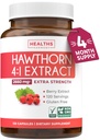Super potent Hawthorn Berry Extract Kapsler - Hawthorn Berry supplement Lavet af ekstra styrke Koncentrat til støtte hjerte og fordøjelsessygdomme - Vegan Non- GMO & Gluten Free (4 måneder Tilgang)