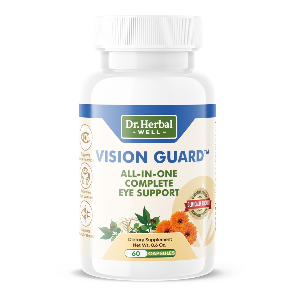 Vision Guard - Alt i én komplet øjenstøtte, 60 kapsler