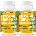 L- Theanin 800 mg tillæg med GABA og Magnesium Glycinat - Natural Compound, Sleep and Relaxation (120 Softgel)