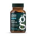 Gaia urter Black Seed Oil - Cold- Pressed Capsules for Lung, Respiratory, og Antioxidant Support - med Organic Nigella Seed Oil - Herbal Supplement - 60 Vegansk flydende Phyto- Kapsler (30- Day Supply)