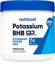 Nutricost Kalium BHB Salts, Exogent Keton Supplement, 6,4g Beta- Hydroxybutyrat Per Serving, 250 Bedste