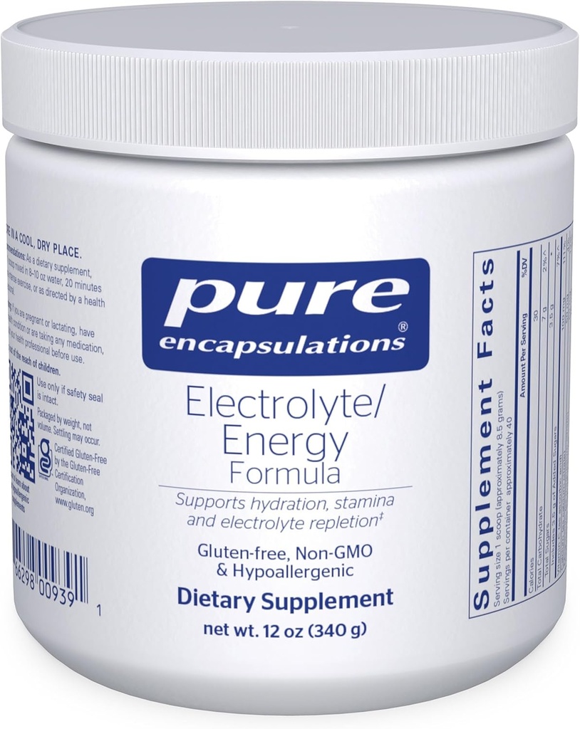Pure Encapsulations Electrolyte/Energy Formula -- 340 grams