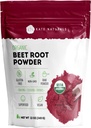 Kate Naturals Organic Beet Root Powder for Smoothies, Baking & Juice. Raw Beetroot Superfood & Natural Red Food Coloring (12oz, Non-GMO, Earthy Flavor)