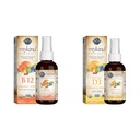 Livets have Organics B12 Vitamin - hel mad B- 12 for Metabolisme og Energi & vitamin D3 Væske 1000 IE Per Spray