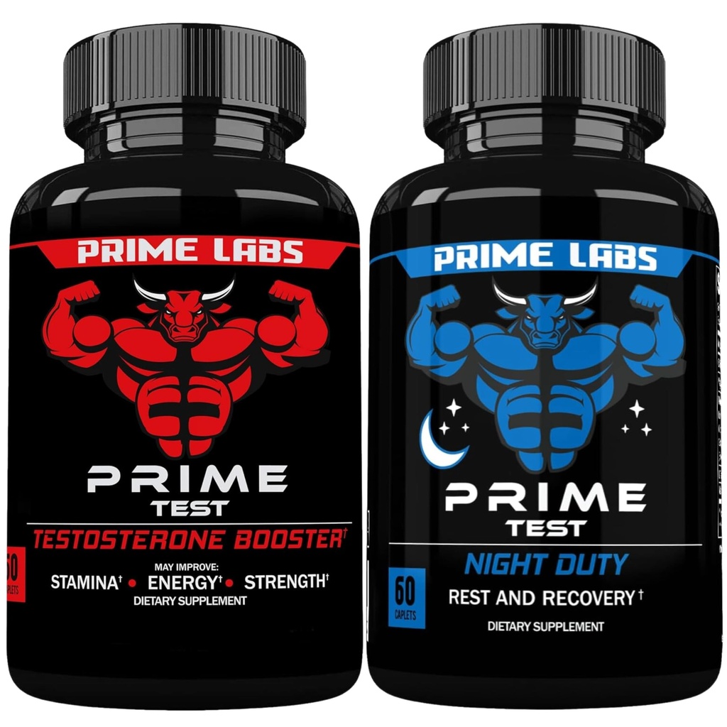 Prime Labs Prime Test Testosteron Booster + nat Duty Sleep Supplement