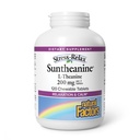 Naturlige faktorer suntheanine L- Theanine 100 mg - Sundhedstillæg for rolig Outlook - L- Theanine supplement understøtter afslappende søvn & hjælpemidler mod drugsiness - 120 tyggetabletter (60 Servere)