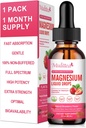Magnesium Glycinat Flydende, høj potens Magnesium Glycinat, Citrat, Sukker fri Vegansk Non- GMO Complex Supplement Promoes Nerv, Afslapning, Muskel, Søvnstøtte *