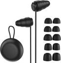 Ørestik til sovende støj Annullering, Genanvendelig høreværn Earplug til 25 og 32db støjreduktion, 6 par Eartips i S / M / L med sort opbevaring sag for fokus, undersøgelse, arbejde, koncert