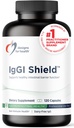 Design til sundhed IgGI Shield - Gut Health & immunforsvar pulver med Dairy- Free ImmunLin Immunoglobulin og NAG - Hjælp Bind & Fjern toksiner og Forstærkning af Intestinal Barrieren (120 kapsler)