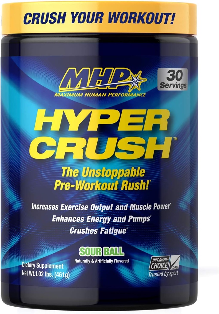 Mhp Bcaa Stærk Pre, Intra, Post Workout Drink, Natural Fermented Aminosyrer, Leucin, Muscle Recovery, Sour Ball, 30 Servere