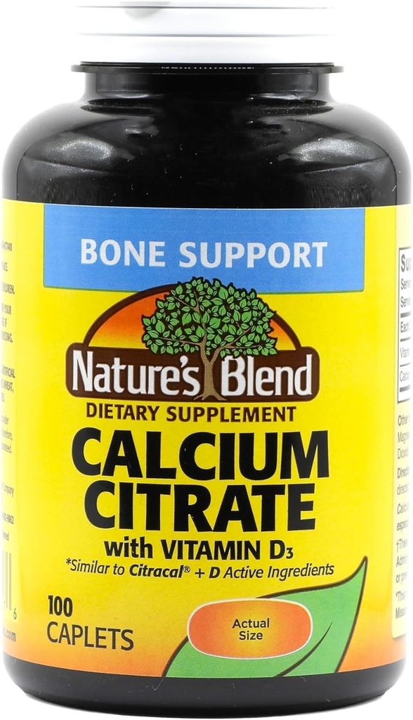 Naturens Blend Calcium Citrat med D3 100 Cplts