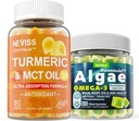 Sukkerfri gurkemeje 1000mg Supplement Gummier med Vegan Omega 3 Fyldt Gummies 1000mg