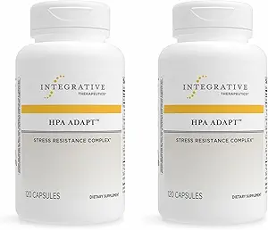 Integrativ terapi HPA Adapt - Adaptogen Supplement for Stress Support * - Inkluderer Ashwagandha, Rhodiola & andre Adaptogene Urter * - Vegan, Dairy- Free & Gluten- Free - 240 Kapsler