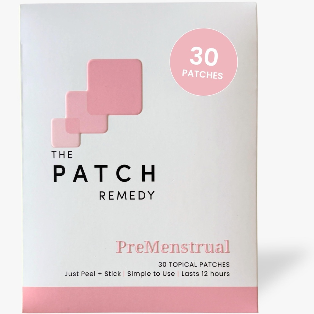 The Patch Remedy Pre Menstrual Patch Budding 124; Chasteberry, Magnesium, Aften Primrose, Dong Quai, B6 & Vitamin E Budding 124; 30 Patches