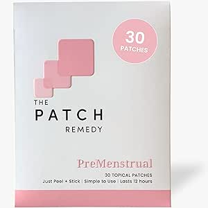 The Patch Remedy Pre Menstrual Patch Budding 124; Chasteberry, Magnesium, Aften Primrose, Dong Quai, B6 & Vitamin E Budding 124; 30 Patches