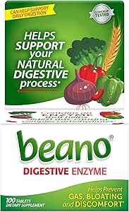 Beano Food Enzyme Kosttilskud - 100 ct, pakke med 2