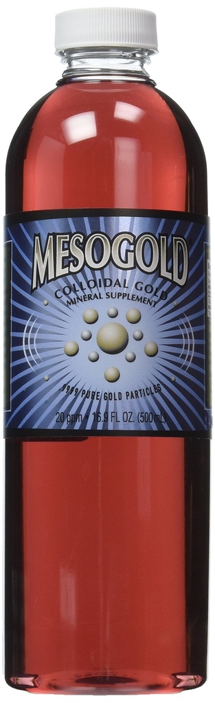 MesoGold ® 20 ppm kolloid guld 500 ml / 16, 9 Oz
