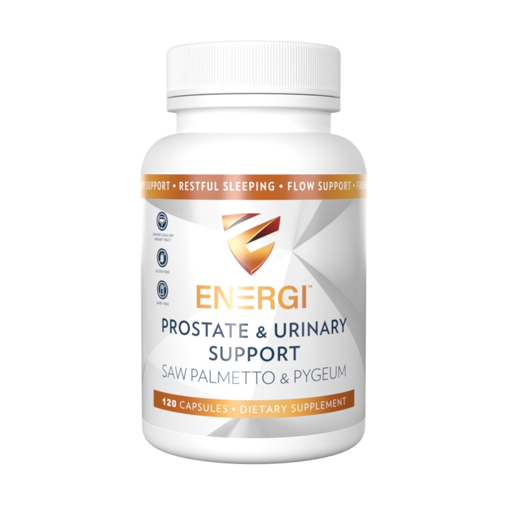 ENERGI prostata supplement med Saw Palmetto til mænd og kvinder, 200mg Saw Palmetto, 100mg Pygeum supplement, Pumpkin Seed, Prostata sundhed kosttilskud, 120 kapsler