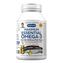ANDREW LESSMAN Maximum Essential Omega-3 Orange - 30 Softgels - Ultra-Pure, High Potence Omega-3 Olies. Høj DHA, ingen stomach, ingen kontaminanter, ingen kviksølv. Lille let at synke bløddele