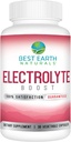 Best Earth Naturals Electrolyte Support - Support Electrolyte Balance med D-vitamin, calcium, Magnesium, natrium, kalium, bor og mere - 30 ct. Kapsler