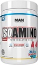 Mand Sport ISO- Amino BCAA Aminosyrepulver, Blå Bombe-Sicle, 30 Servere, 210 Bedste