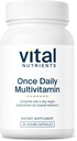 Vital Nutrients Once Daily Multivitamin MSD 124; Vegan Multi for kvinder & mænd MSD 124; Allergenfri MSD 124; 19 Essentielle Vitamin + Antioxidanter for øje og hjerte Health MSD 124; Gluten, Dairy & Soy- Free MSD 124; 30 Kapsler