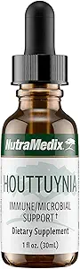 NutraMedic Houttuynia - Gastrointestinal, immunsystem & Mikrobial Support Tinktur - Hjælper med fordøjelse, GI Health & Body Detox Rense - Plantbaserede flydende dråber (1 oz / 30 ml)