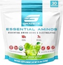 Granite Essential Aminosyrer Powder, Green Apple Flavor, med 10g EAA og 7g BCAA, understøtter Muscle Recovery & Growth, Soy- Free, Gluten- Free (30 Servere)