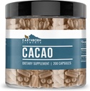 Earthborn Elements Cacao (Kakao) 200 Kapsler, Pure & Ufortyndet, Ingen tilsætningsstoffer