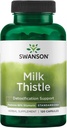Swanson Milk Thistle (Standardized) - Urte Lever Support w / 80% Silymarin - Naturlig Formel Hjælper til at bevare samlet sundhed & velvære - (120 kapsler)
